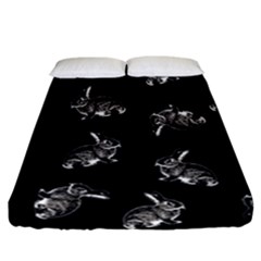 Rabbit pattern Fitted Sheet (California King Size)