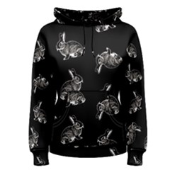 Rabbit pattern Women s Pullover Hoodie