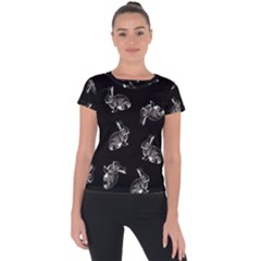 Rabbit pattern Short Sleeve Sports Top 