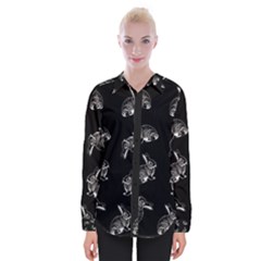 Rabbit pattern Womens Long Sleeve Shirt