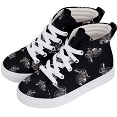 Rabbit Pattern Kid s Hi-top Skate Sneakers by Valentinaart