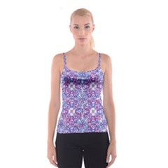 Cracked Oriental Ornate Pattern Spaghetti Strap Top by dflcprints