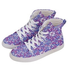 Cracked Oriental Ornate Pattern Men s Hi-top Skate Sneakers by dflcprints