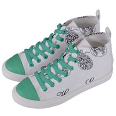 Easter Eggs Women s Mid-top Canvas Sneakers