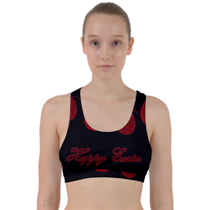 Easter eggs Back Weave Sports Bra