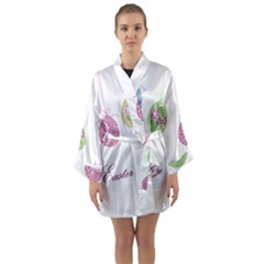 Easter Eggs Long Sleeve Kimono Robe by Valentinaart