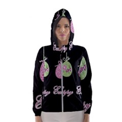 Easter Eggs Hooded Wind Breaker (women) by Valentinaart