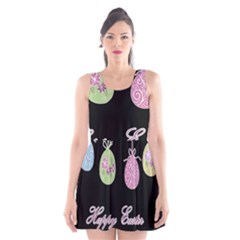 Easter Eggs Scoop Neck Skater Dress by Valentinaart