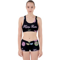 Easter Eggs Work It Out Sports Bra Set by Valentinaart