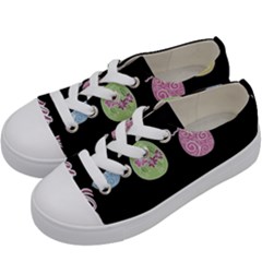 Easter Eggs Kids  Low Top Canvas Sneakers by Valentinaart