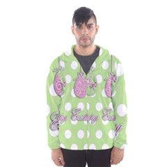 Easter Eggs Hooded Wind Breaker (men) by Valentinaart