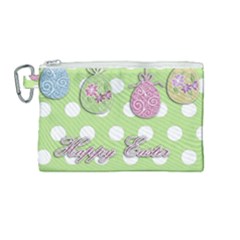 Easter Eggs Canvas Cosmetic Bag (medium)