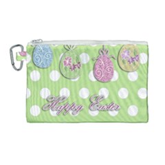 Easter Eggs Canvas Cosmetic Bag (large)