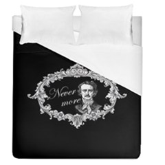 Edgar Allan Poe  - Never More Duvet Cover (queen Size) by Valentinaart