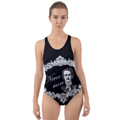 Edgar Allan Poe  - Never More Cut-out Back One Piece Swimsuit