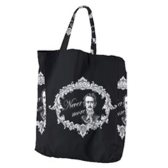 Edgar Allan Poe  - Never More Giant Grocery Zipper Tote by Valentinaart