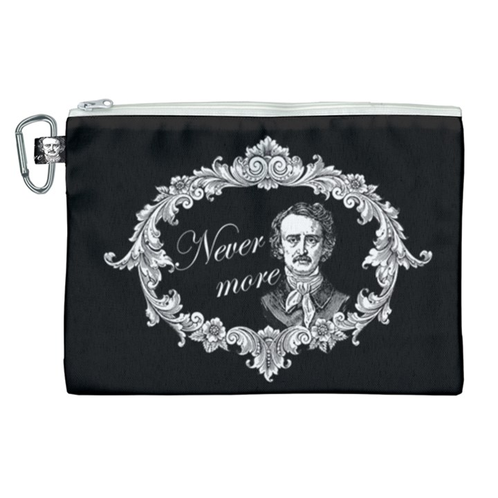 Edgar Allan Poe  - Never More Canvas Cosmetic Bag (XL)