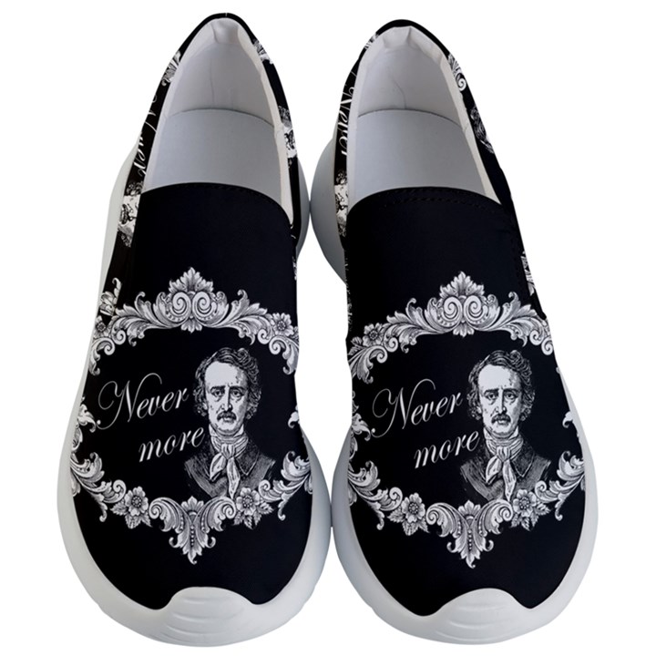 Edgar Allan Poe  - Never More Women s Lightweight Slip Ons