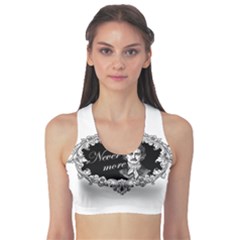 Edgar Allan Poe  - Never More Sports Bra by Valentinaart