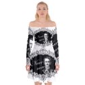 Edgar Allan Poe  - Never More Off Shoulder Skater Dress View1