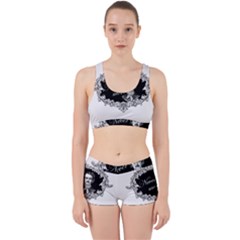 Edgar Allan Poe  - Never More Work It Out Sports Bra Set by Valentinaart