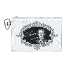 Edgar Allan Poe  - Never More Canvas Cosmetic Bag (large)