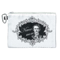 Edgar Allan Poe  - Never More Canvas Cosmetic Bag (xl) by Valentinaart