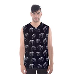 Elephant Pattern Men s Basketball Tank Top by Valentinaart