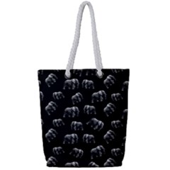 Elephant Pattern Full Print Rope Handle Tote (small)