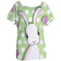 Easter Bunny  Women s Oversized Tee by Valentinaart