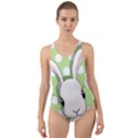 Easter bunny  Cut-Out Back One Piece Swimsuit View1