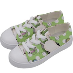 Easter Bunny  Kids  Low Top Canvas Sneakers by Valentinaart