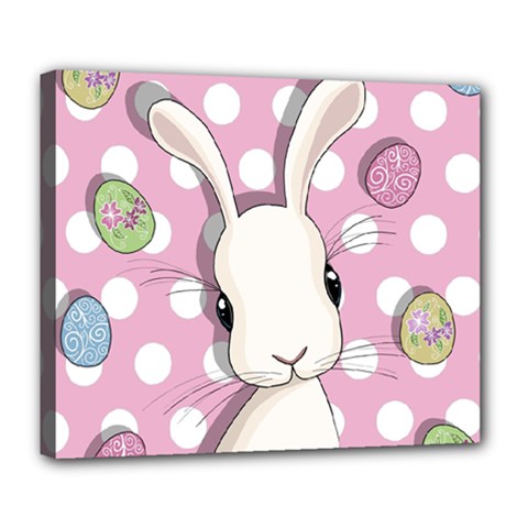 Easter Bunny  Deluxe Canvas 24  X 20   by Valentinaart