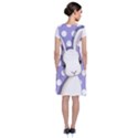 Easter bunny  Short Sleeve Front Wrap Dress View2