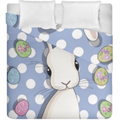 Easter Bunny  Duvet Cover Double Side (king Size) by Valentinaart