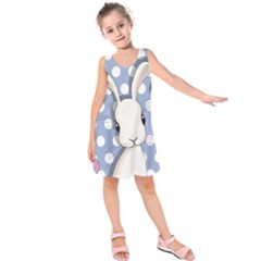 Easter Bunny  Kids  Sleeveless Dress by Valentinaart