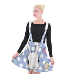 Easter Bunny  Suspender Skater Skirt by Valentinaart