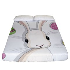 Easter Bunny  Fitted Sheet (california King Size) by Valentinaart