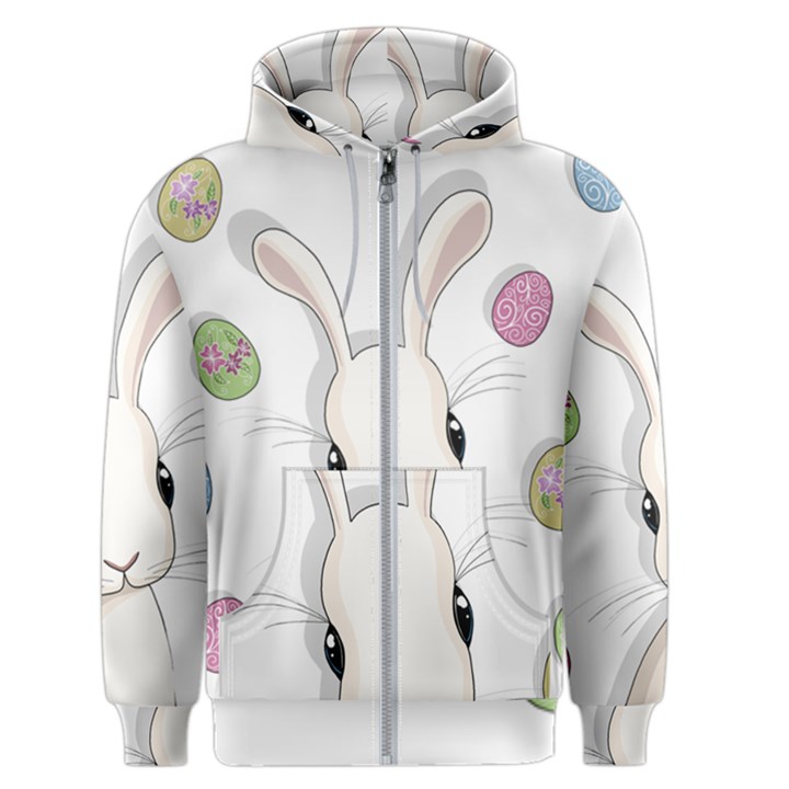 Easter bunny  Men s Zipper Hoodie