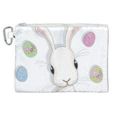 Easter Bunny  Canvas Cosmetic Bag (xl) by Valentinaart