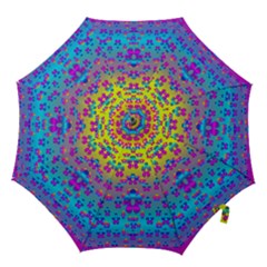 Flowers In The Most Beautiful Sunshine Hook Handle Umbrellas (small) by pepitasart