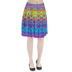 Flowers In The Most Beautiful Sunshine Pleated Skirt by pepitasart