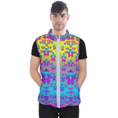 Flowers In The Most Beautiful Sunshine Men s Puffer Vest by pepitasart