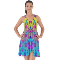 Flowers In The Most Beautiful Sunshine Show Some Back Chiffon Dress by pepitasart