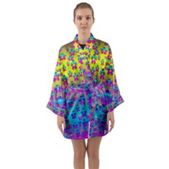 Flowers In The Most Beautiful Sunshine Long Sleeve Kimono Robe by pepitasart