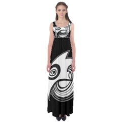 Bird Empire Waist Maxi Dress by ValentinaDesign