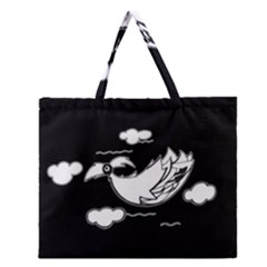 Bird Zipper Large Tote Bag by ValentinaDesign