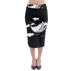 Bird Midi Pencil Skirt by ValentinaDesign