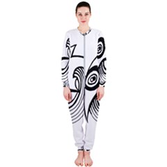 Bird Onepiece Jumpsuit (ladies)  by ValentinaDesign