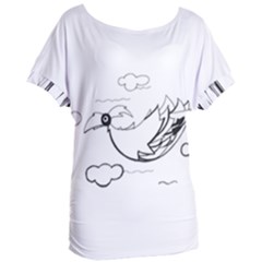 Bird Women s Oversized Tee by ValentinaDesign